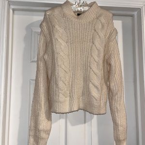 Cable knit sweater